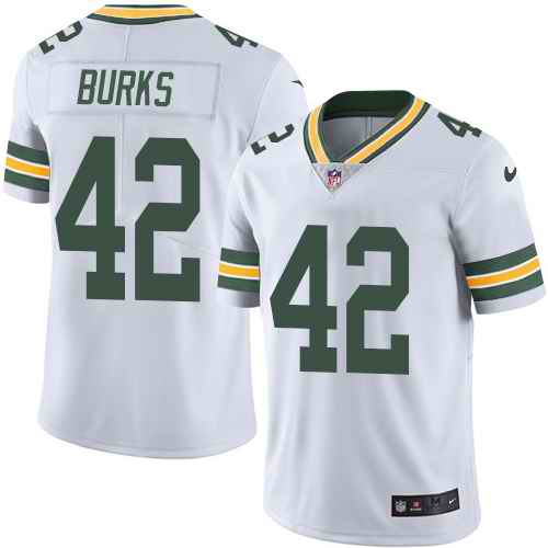 Personalized Packers 42 Oren Burks White Untouchable Limited Jersey