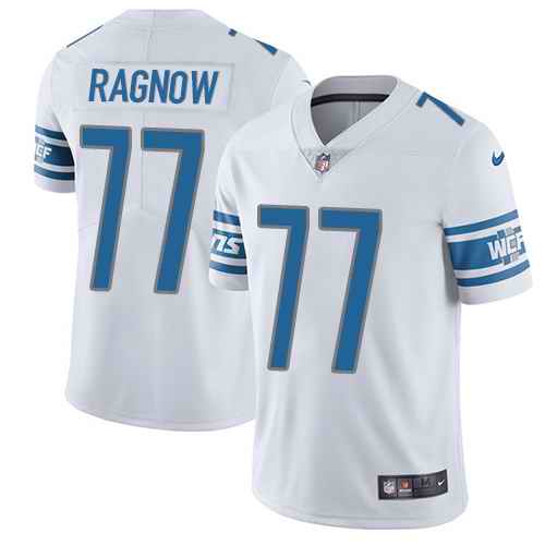 Personalized Lions 77 Frank Ragnow White Untouchable Limited Jersey