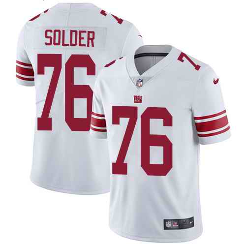 Personalized Giants 76 Nate Solder White Untouchable Limited Jersey