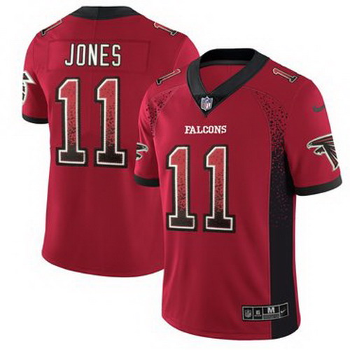 Personalized Falcons 11 Julio Jones Red Drift Fashion Limited Jersey