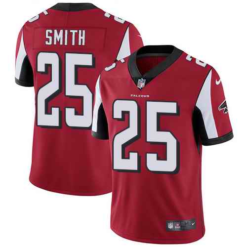 Personalized Falcons 25 Ito Smith Red Untouchable Limited Jersey