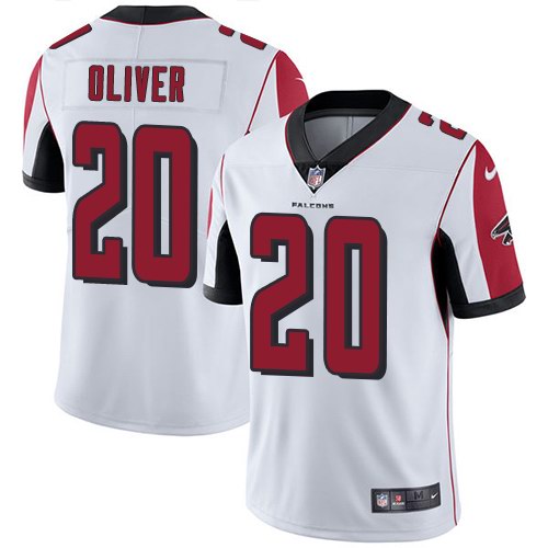 Personalized Falcons 20 Isaiah Oliver White Untouchable Limited Jersey