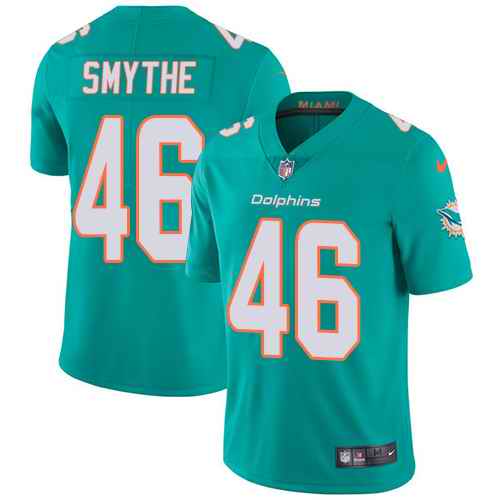 Personalized Dolphins 46 Durham Smythe Aqua Untouchable Limited Jersey