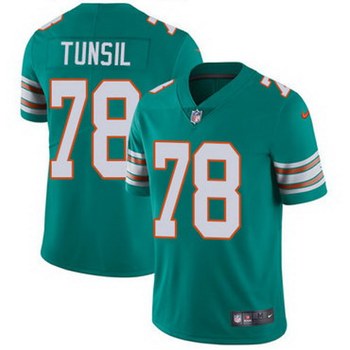 Personalized Dolphins #78 Laremy Tunsil Aqua Green Alternate Men’s Stitched NFL Untouchable Limited Jersey