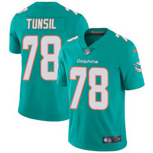 Personalized Dolphins #78 Laremy Tunsil Aqua Green Team Color Men’s Stitched NFL Untouchable Limited Jersey