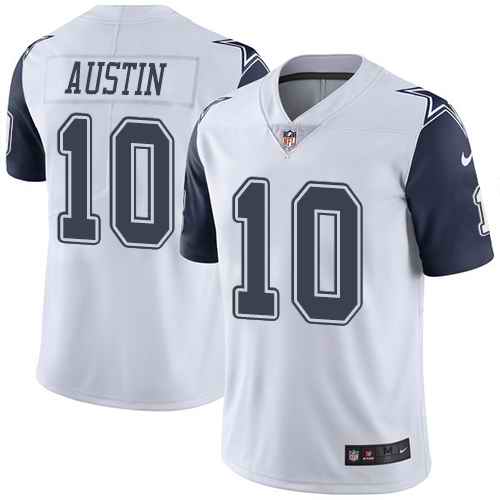 Personalized Cowboys 10 Tavon Austin White Color Rush Limited Jersey