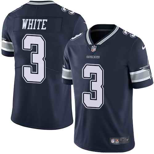 Personalized Cowboys 3 Mike White Navy Untouchable Limited Jersey