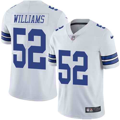 Personalized Cowboys 52 Connor Williams White Untouchable Limited Jersey