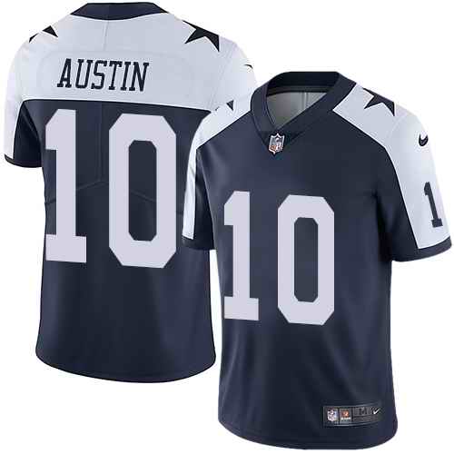 Personalized Cowboys 10 Tavon Austin Navy Throwback Untouchable Limited Jersey