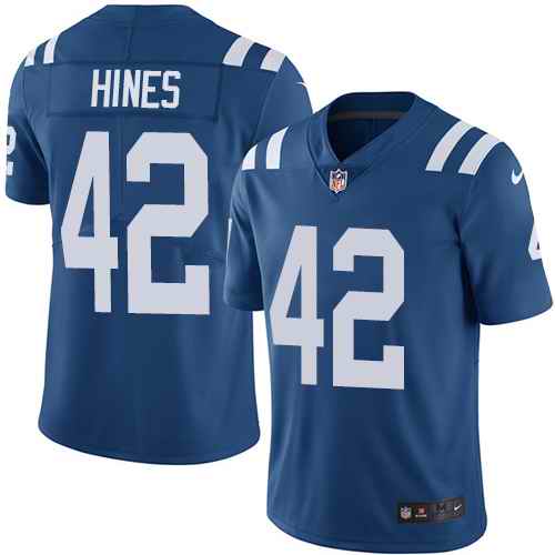Personalized Colts 42 Nyheim Hines Royal Untouchable Limited Jersey