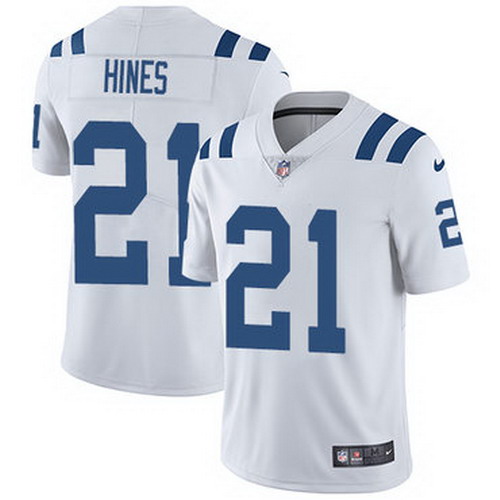 Personalized Colts #21 Nyheim Hines White Men’s Stitched NFL Untouchable Limited Jersey