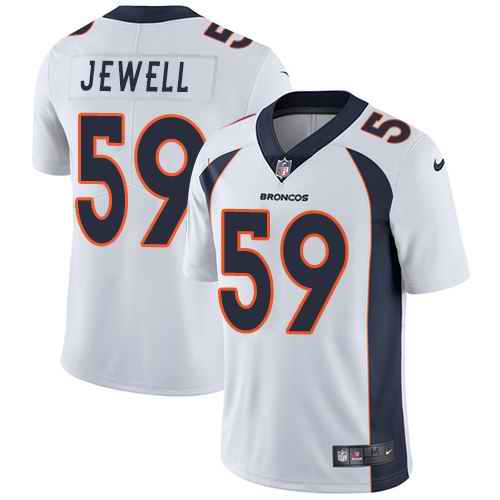 Personalized Broncos 59 Josey Jewell White Untouchable Limited Jersey