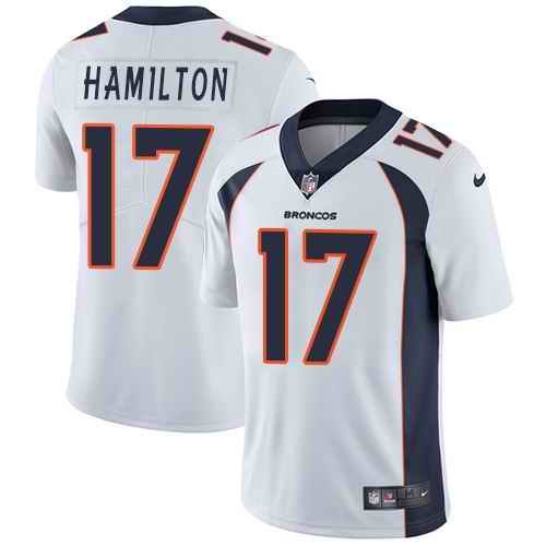 Personalized Broncos 17 DaeSean Hamilton White Untouchable Limited Jersey