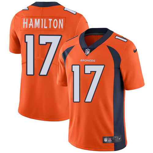 Personalized Broncos 17 DaeSean Hamilton Orange Untouchable Limited Jersey