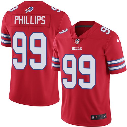 Personalized Bills 99 Harrison Phillips Red Color Rush Limited Jersey