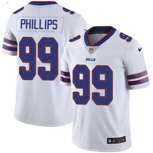 Personalized Bills 99 Harrison Phillips White Untouchable Limited Jersey