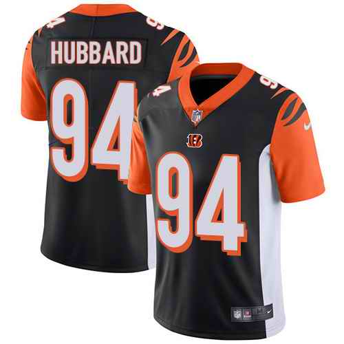 Personalized Bengals 94 Sam Hubbard Black Untouchable Limited Jersey