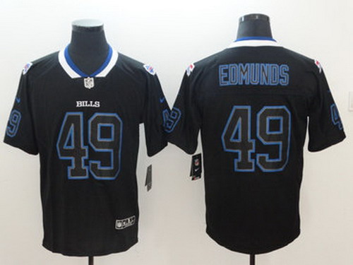 Personalized Bills 49 Tremaine Edmunds Black Shadow Legend Limited Jersey