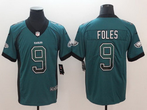Personalized Eagles 9 Nick Foles Green Drift Fashion Limited Jersey