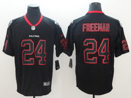 Personalized Falcons 24 Devonta Freeman Black Shadow Legend Limited Jersey