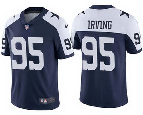 Personalized Dallas Cowboys #95 David Irving Untouchable Limited Alternate Navy Jersey