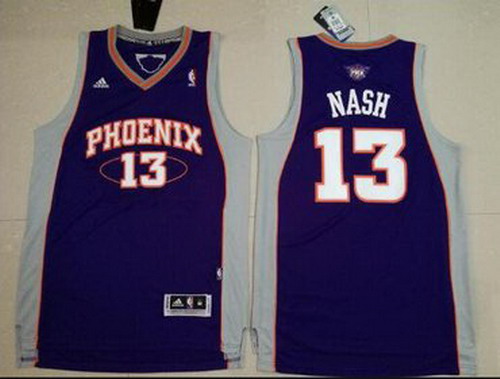 Personalized NBA Phoenix Suns 13 Steve Nash New Rev30 Swingman Throwback blue Jersey