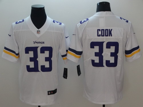 Personalized Vikings 33 Dalvin Cook White Untouchable Limited Jersey