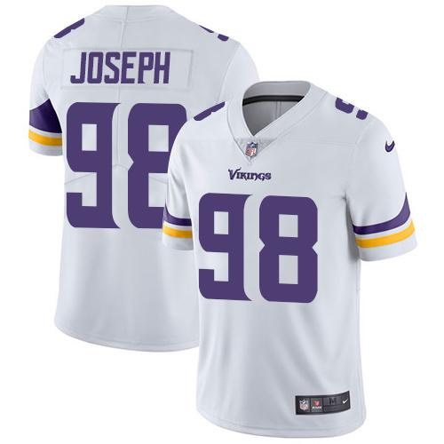 Personalized Vikings 98 Linval Joseph White Untouchable Limited Jersey
