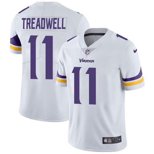 Personalized Vikings 11 Laquon Treadwell White Untouchable Limited Jersey