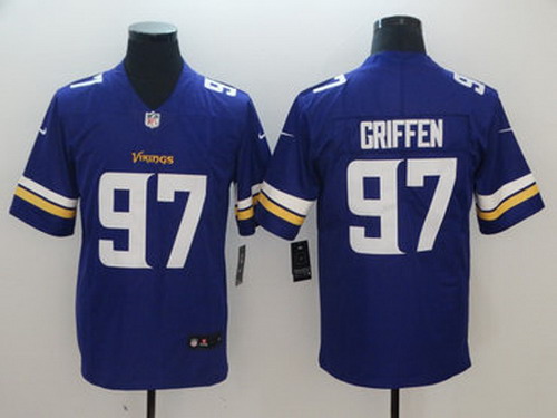 Personalized Vikings 97 Everson Griffen Purple Untouchable Limited Jersey