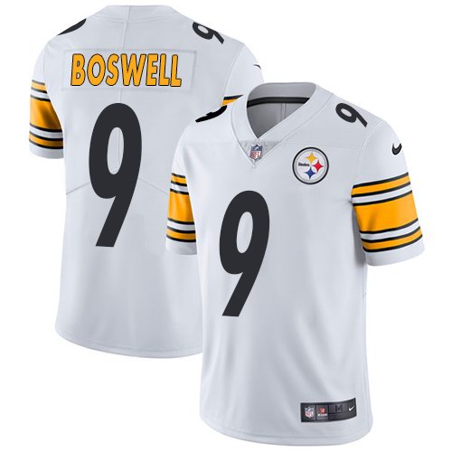 Personalized Steelers 9 Chris Boswell White Untouchable Limited Jersey