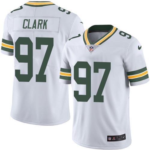 Personalized Packers 97 Kenny Clark White Untouchable Limited Jersey