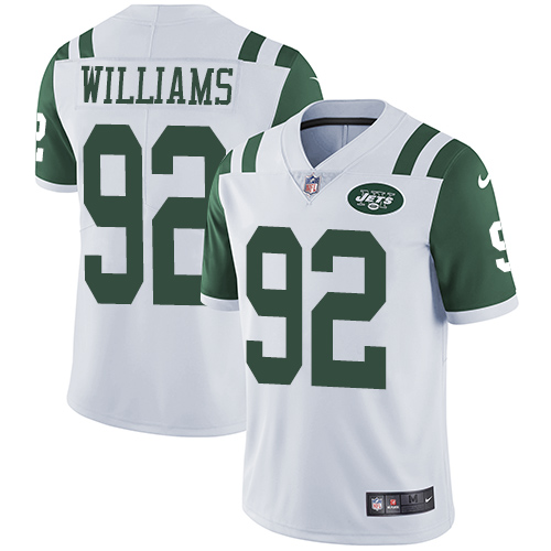 Personalized Jets 92 Leonard Williams White Untouchable Limited Jersey