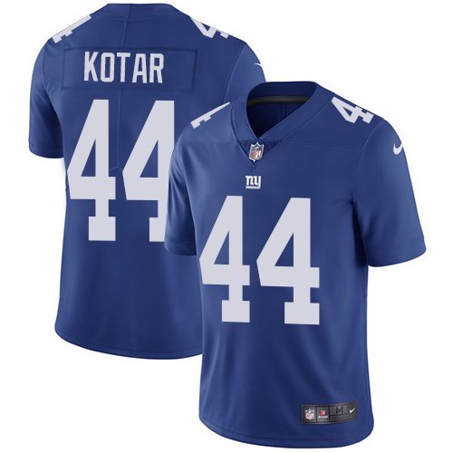 Personalized Giants 44 Doug Kotar Blue Untouchable Limited Jersey