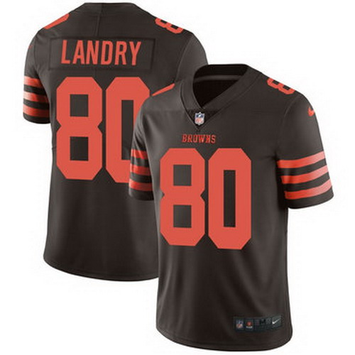 Personalized Browns 80 Jarvis Landry Brown Color Rush Limited Jersey