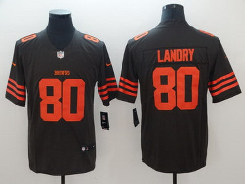 Personalized Browns 80 Jarvis Landry Brown Color Rush Limited Jerseys