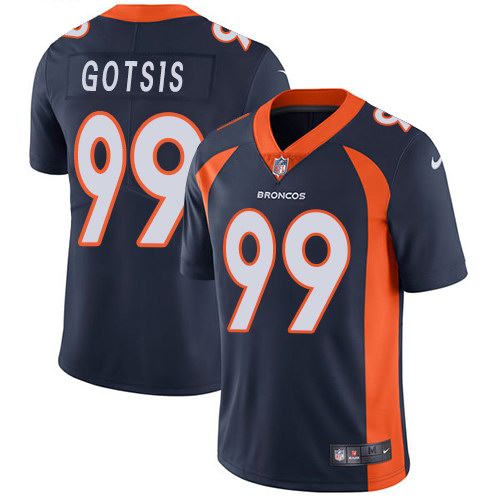 Personalized Broncos 99 Adam Gotsis Navy Untouchable Limited Jersey