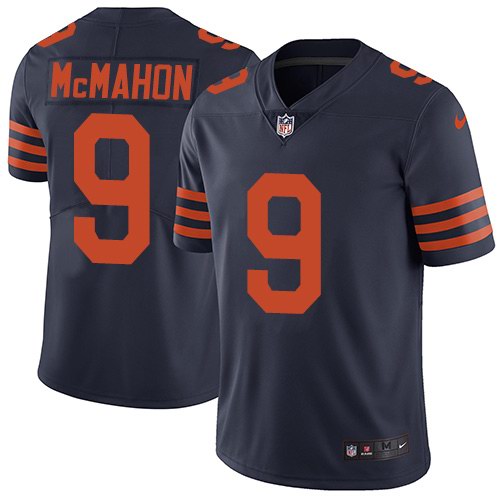 Personalized Bears 9 Jim McMahon Navy Alternate Untouchable Limited Jersey