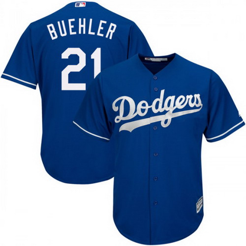 Personalized Men’s Los Angeles Dodgers #21 Walker Buehler Player Royal Cool Base Alternate Jersey