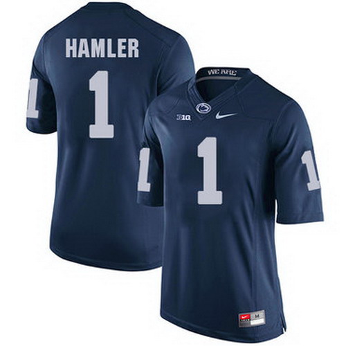 Personalized Men’s Penn State Nittany Lions #1 KJ Hamler NCAA Navy Blue Stitched Jersey