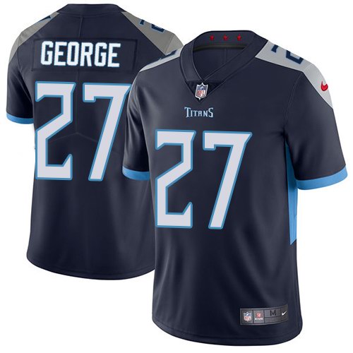 Personalized Titans 27 Eddie George Navy New 2018 Untouchable Limited Jersey