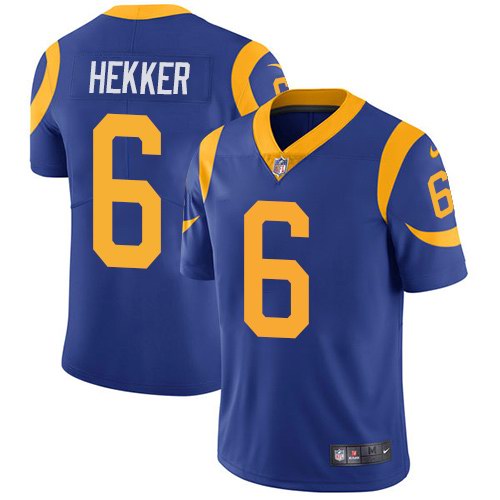 Personalized Rams 6 Johnny Hekker Royal Alternate Untouchable Limited Jersey