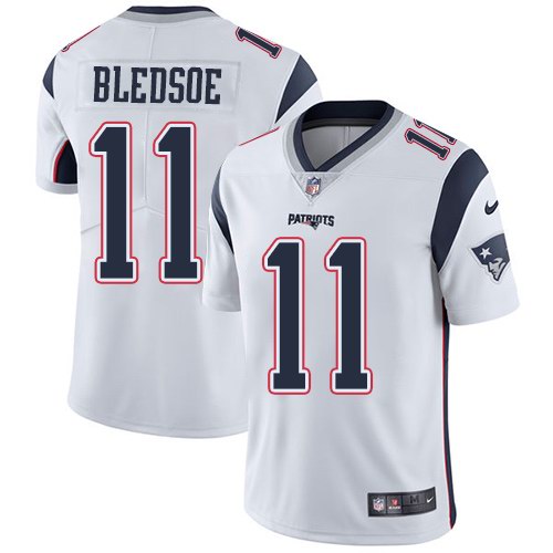 Personalized Patriots 11 Drew Bledsoe White Untouchable Limited Jersey