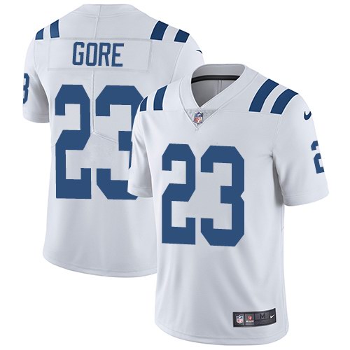 Personalized Colts 23 Frank Gore White Untouchable Limited Jersey
