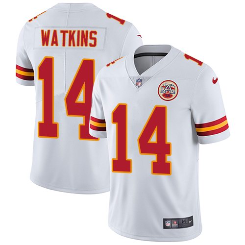 Personalized Chiefs 14 Sammy Watkins White Untouchable Limited Jersey