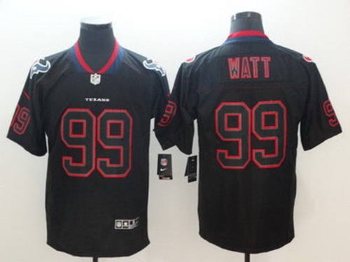 Personalized Texans 99 J.J. Watt Black Shadow Legend Limited Jersey