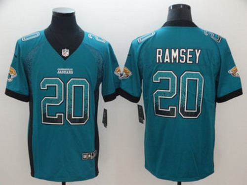 Personalized Jaguars 20 Jalen Ramsey Teal Drift Fashion Limited Jersey