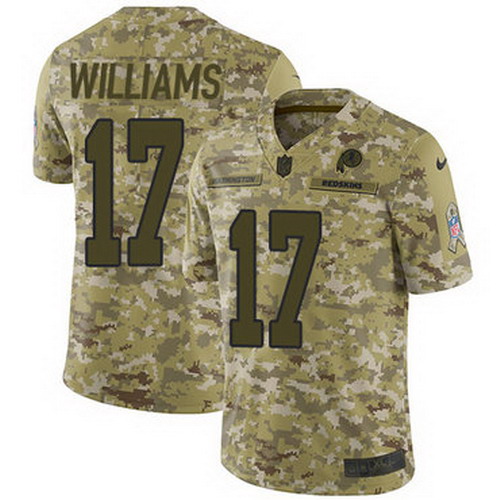 Personalized Redskins #17 Doug Williams Camo Men’s Stitched NFL Limited 2018 Salute To Service Jersey