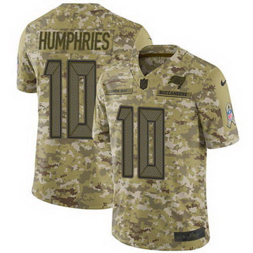 Personalized Buccaneers #10 Adam Humphries Camo Men’s Stitched NFL Limited 2018 Salute To Service Jersey