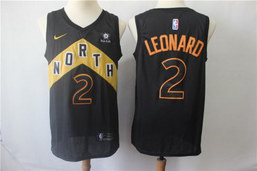 Personalized Raptors 2 Kawhi Leonard Black City Edition Swingman Jersey